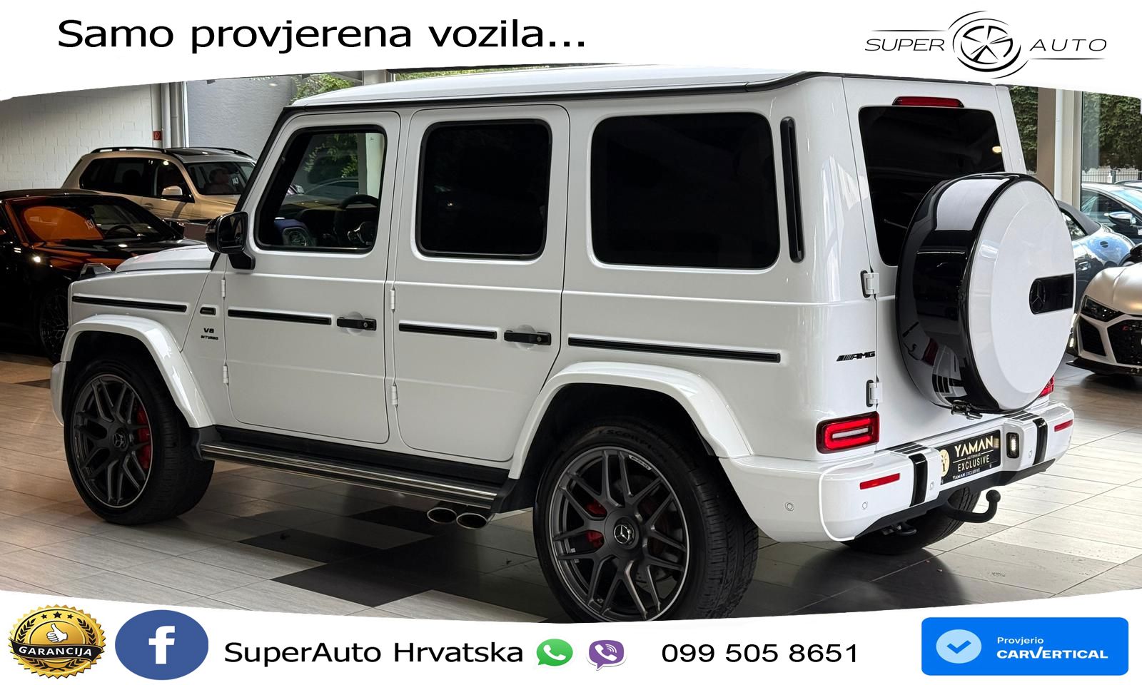 Mercedes AMG G 63 Long V8 (585 KS) 4MATIC 9G-TRONIC AMG SPEEDSHIFT PLUS LED+GR SJED+ACC