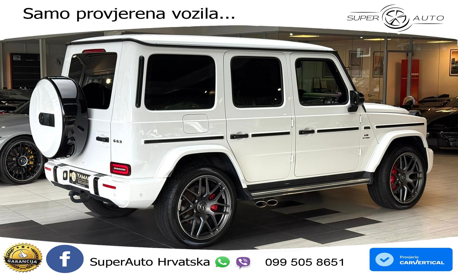 Mercedes AMG G 63 Long V8 (585 KS) 4MATIC 9G-TRONIC AMG SPEEDSHIFT PLUS LED+GR SJED+ACC