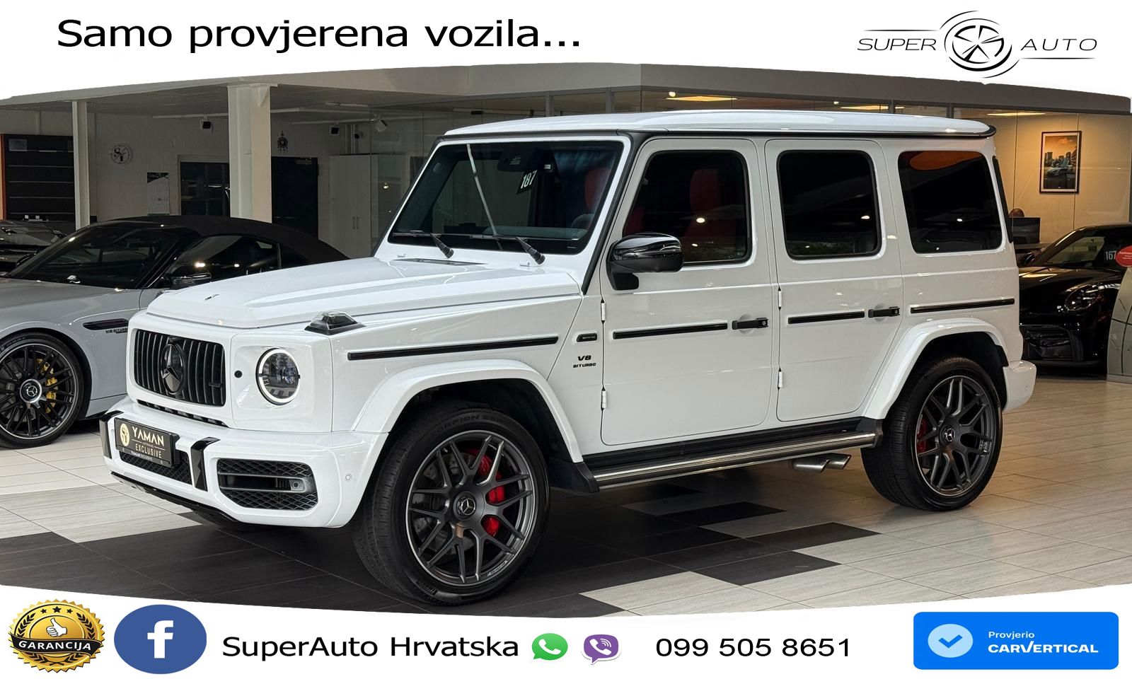 Mercedes AMG G 63 Long V8 (585 KS) 4MATIC 9G-TRONIC AMG SPEEDSHIFT PLUS LED+GR SJED+ACC