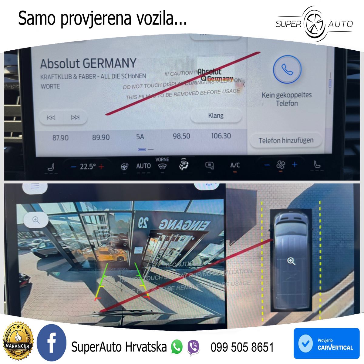 Ford Transit Autom. FT350 Limited L3H2 360°Kam. AHK 165 KS