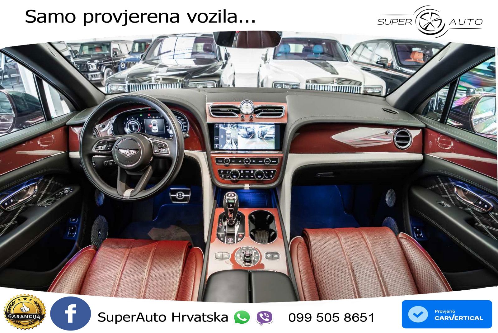 Bentley Bentayga EWB 4.0 V8 (550 KS) 4WD Automatic ZRAČNI+ACC+GR SJED+KAM+PANO