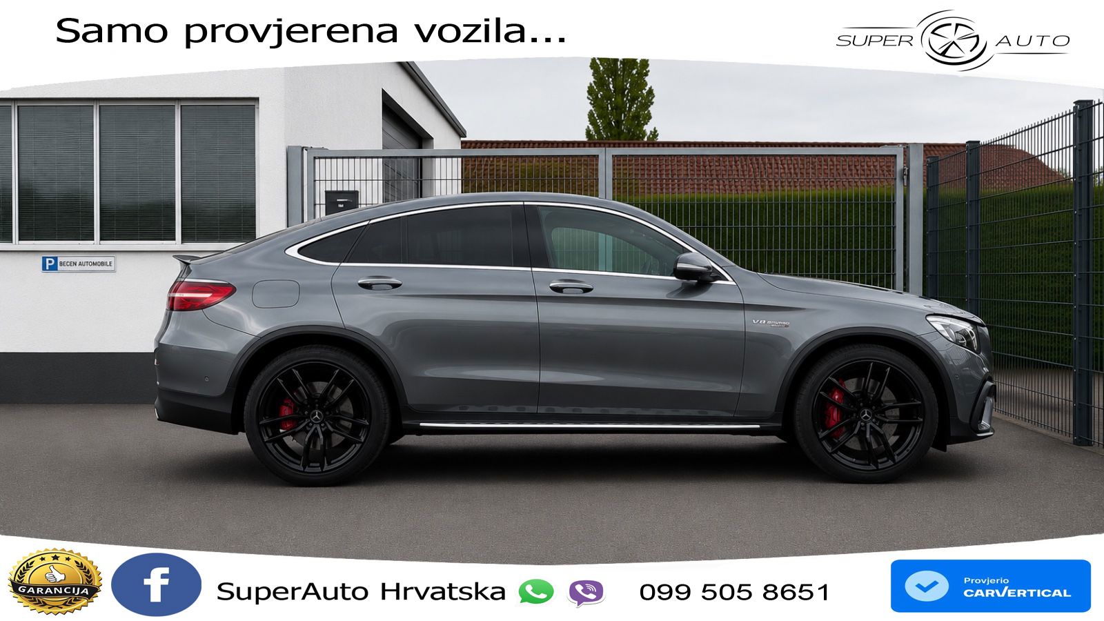 Mercedes GLC Coupe AMG 63 S V8 (510 KS) 4MATIC+ MCT ZRAČNI+ACC+4xGR SJED+KAM