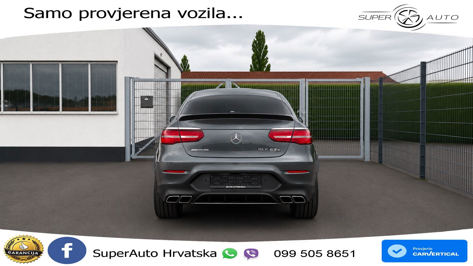 Mercedes GLC Coupe AMG 63 S V8 (510 KS) 4MATIC+ MCT ZRAČNI+ACC+4xGR SJED+KAM