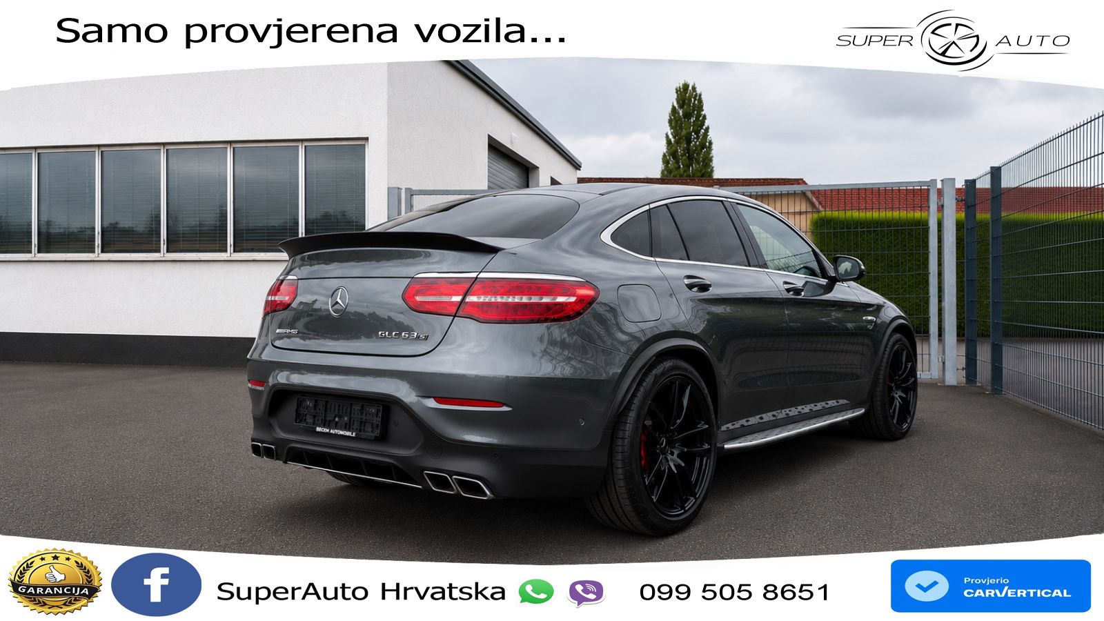 Mercedes GLC Coupe AMG 63 S V8 (510 KS) 4MATIC+ MCT ZRAČNI+ACC+4xGR SJED+KAM