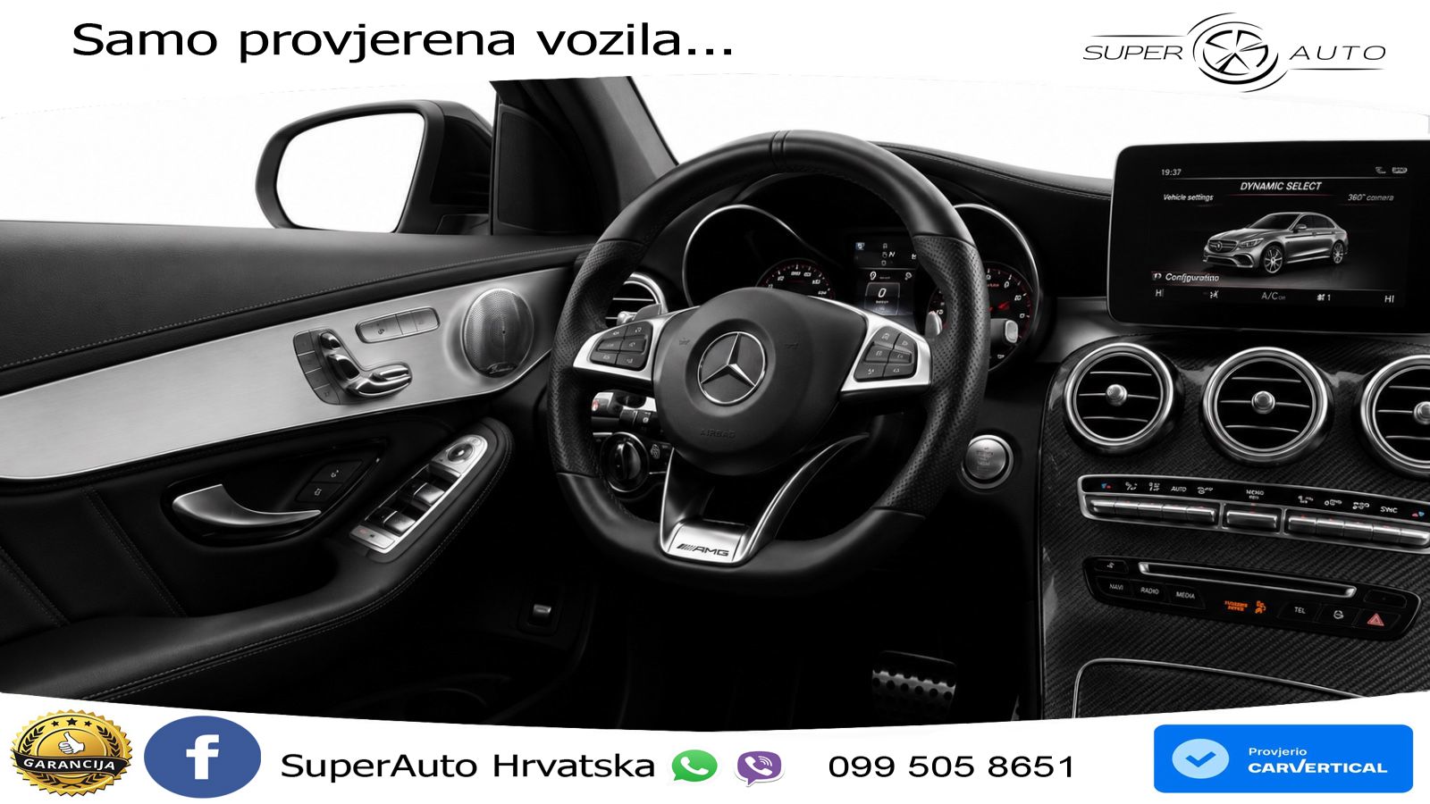 Mercedes GLC Coupe AMG 63 S V8 (510 KS) 4MATIC+ MCT ZRAČNI+ACC+4xGR SJED+KAM