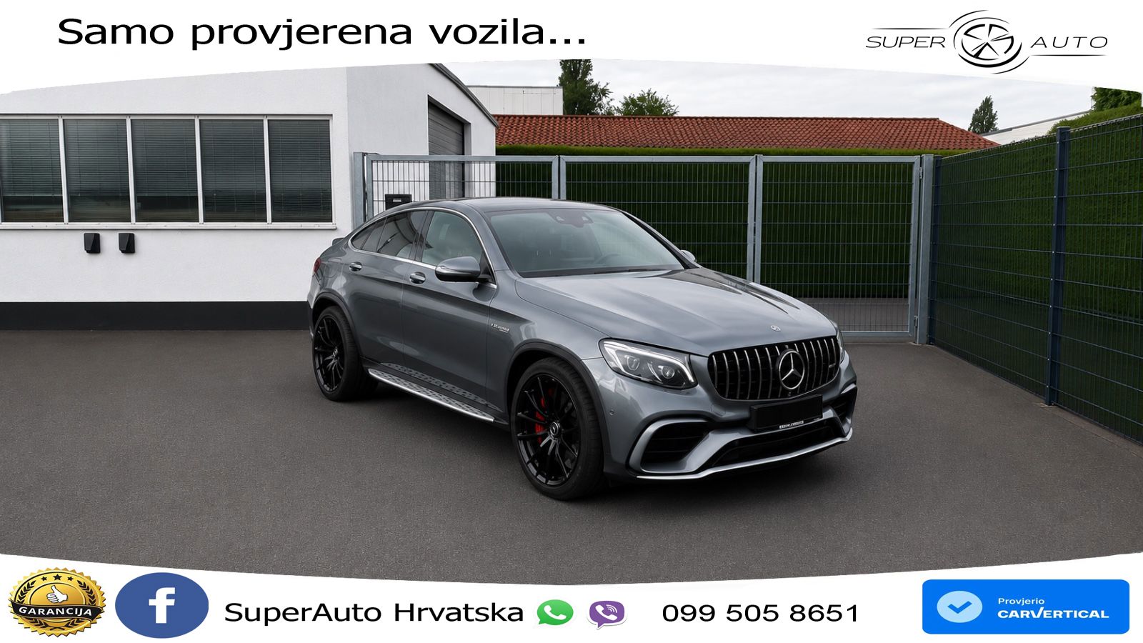 Mercedes GLC Coupe AMG 63 S V8 (510 KS) 4MATIC+ MCT ZRAČNI+ACC+4xGR SJED+KAM
