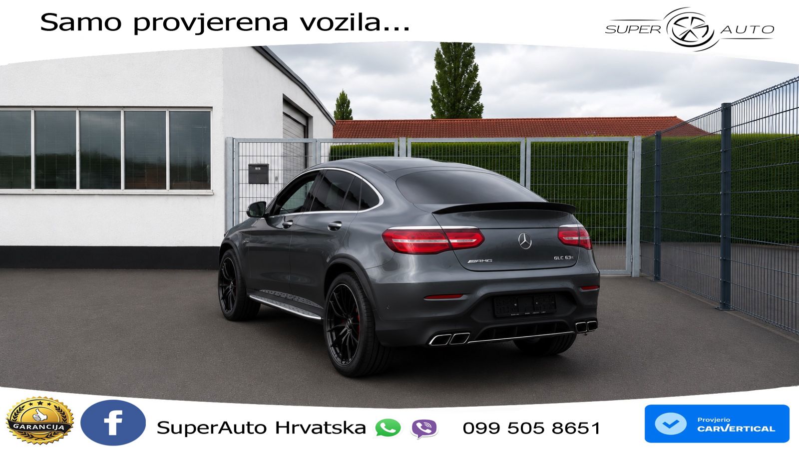 Mercedes GLC Coupe AMG 63 S V8 (510 KS) 4MATIC+ MCT ZRAČNI+ACC+4xGR SJED+KAM