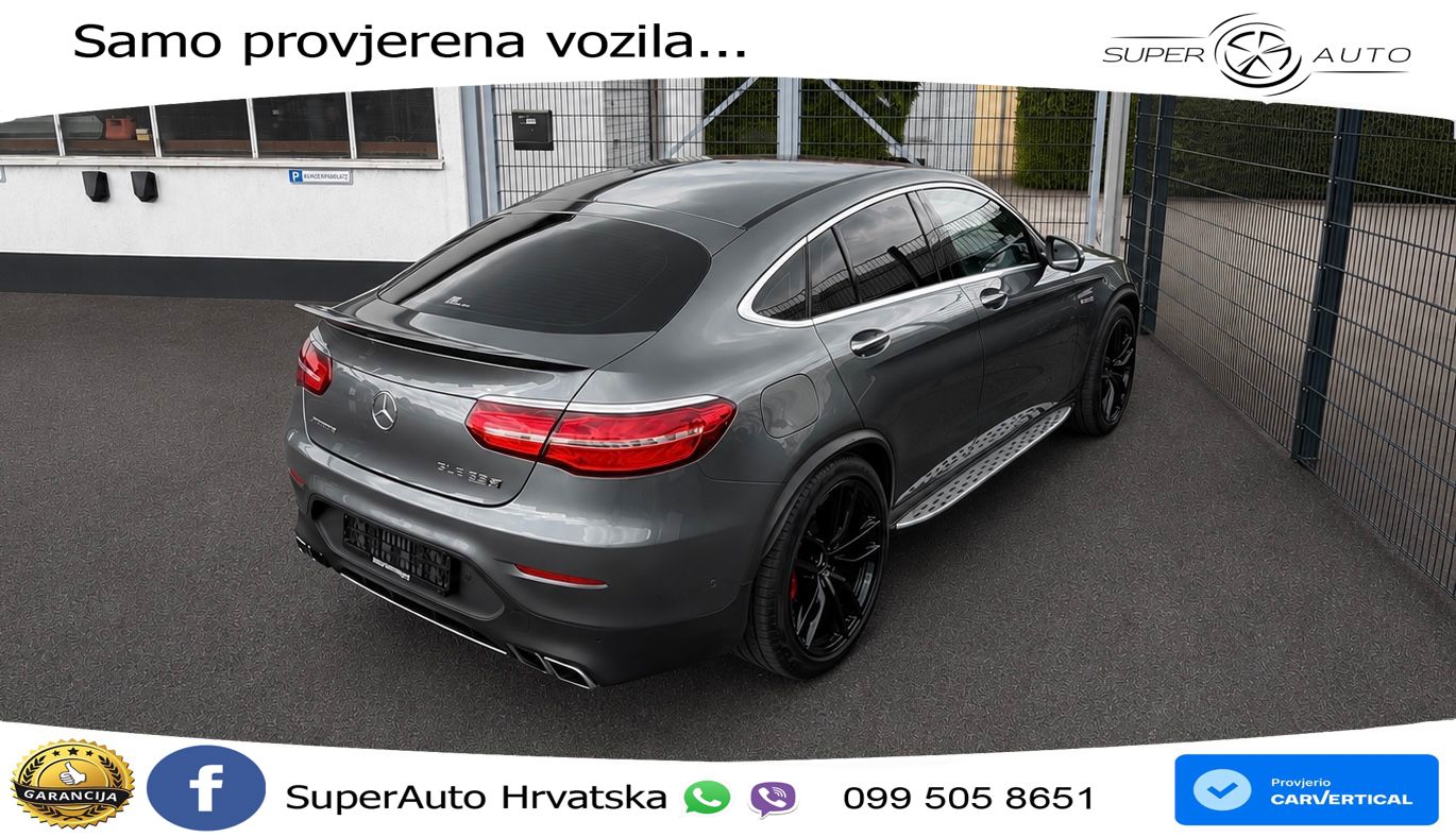 Mercedes GLC Coupe AMG 63 S V8 (510 KS) 4MATIC+ MCT ZRAČNI+ACC+4xGR SJED+KAM
