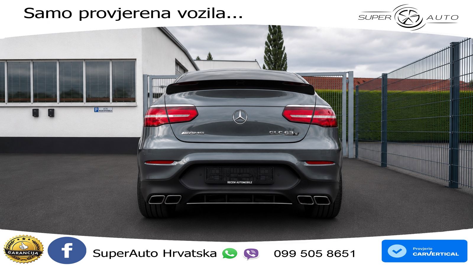 Mercedes GLC Coupe AMG 63 S V8 (510 KS) 4MATIC+ MCT ZRAČNI+ACC+4xGR SJED+KAM