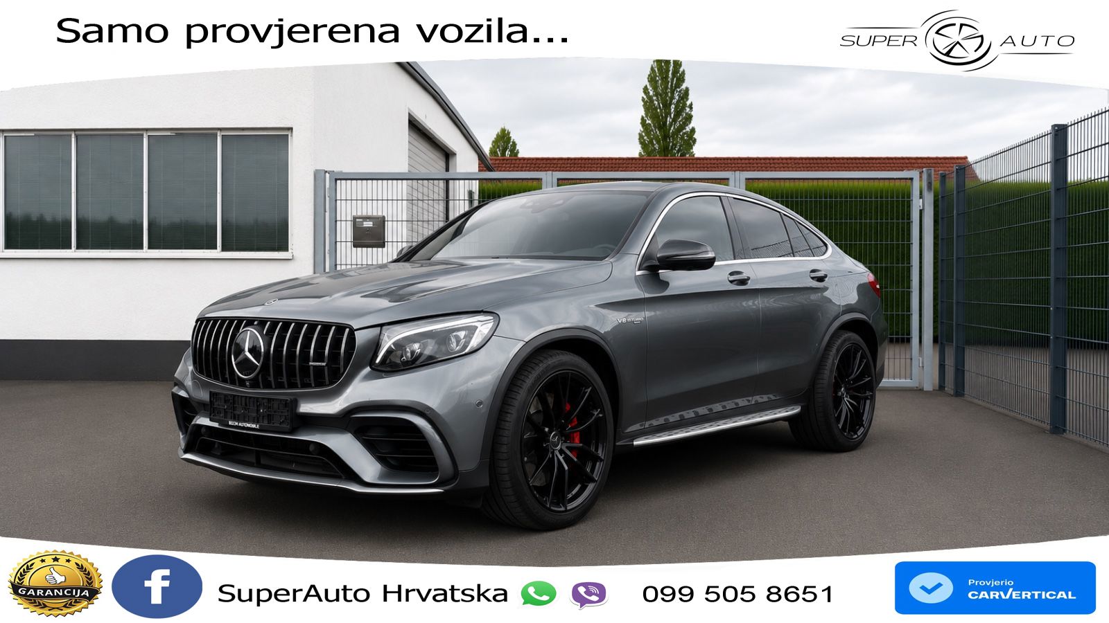 Mercedes GLC Coupe AMG 63 S V8 (510 KS) 4MATIC+ MCT ZRAČNI+ACC+4xGR SJED+KAM