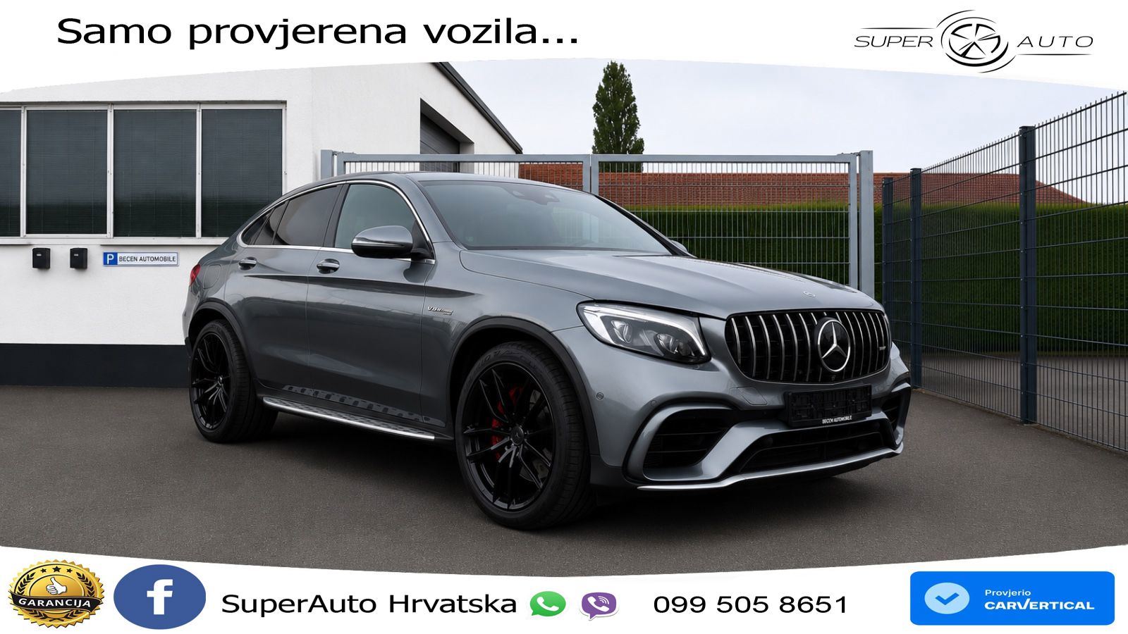 Mercedes GLC Coupe AMG 63 S V8 (510 KS) 4MATIC+ MCT ZRAČNI+ACC+4xGR SJED+KAM