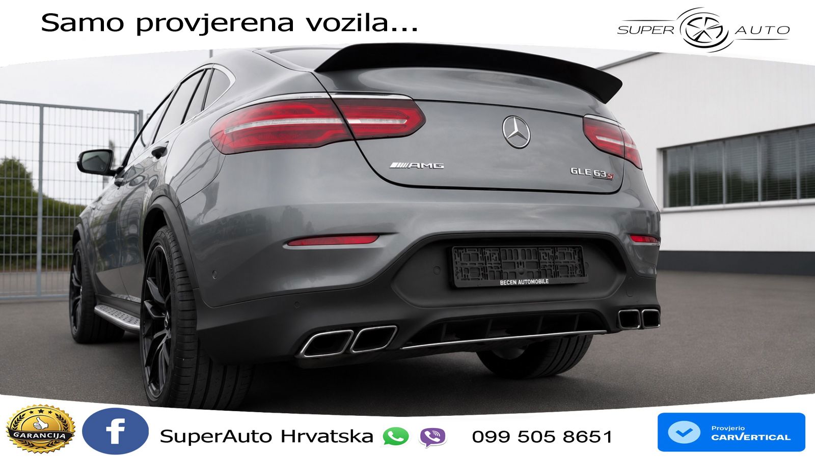 Mercedes GLC Coupe AMG 63 S V8 (510 KS) 4MATIC+ MCT ZRAČNI+ACC+4xGR SJED+KAM