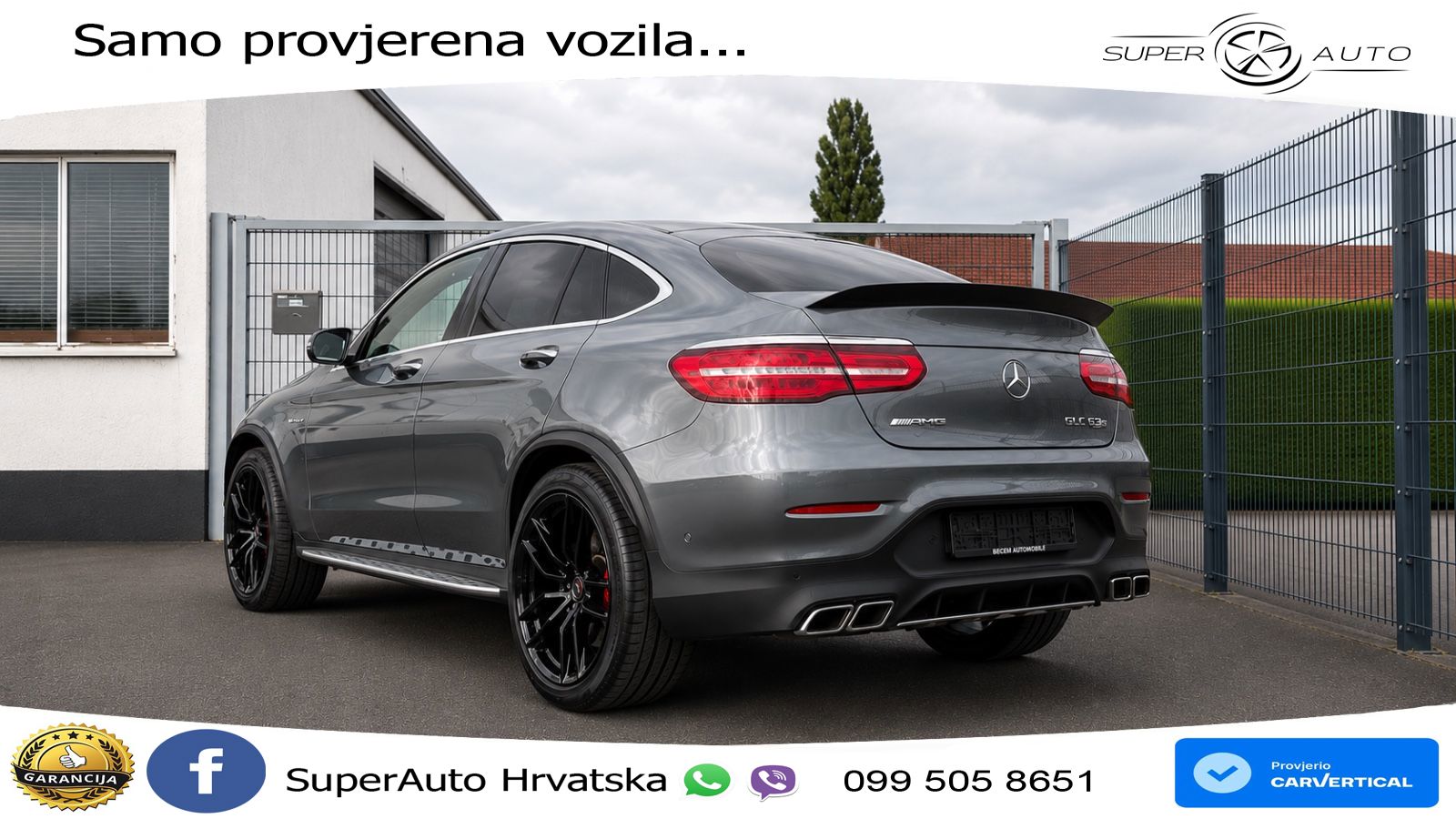 Mercedes GLC Coupe AMG 63 S V8 (510 KS) 4MATIC+ MCT ZRAČNI+ACC+4xGR SJED+KAM