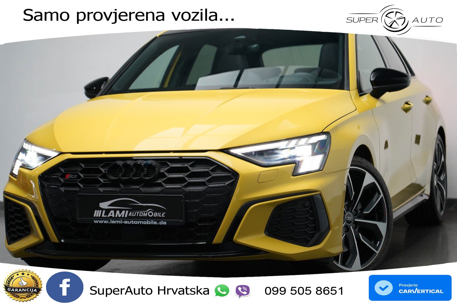 Audi S3 2.0 TFSI (310 KS) quattro S tronic MATRIX+GR SJED+KAM