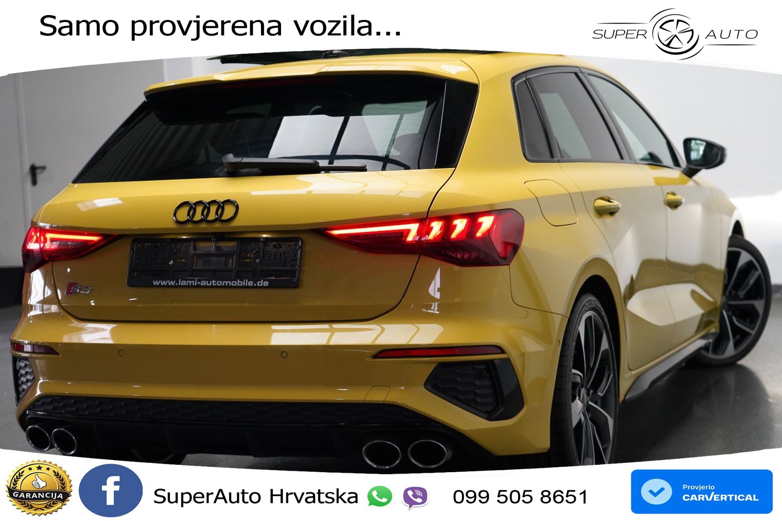 Audi S3 2.0 TFSI (310 KS) quattro S tronic MATRIX+GR SJED+KAM