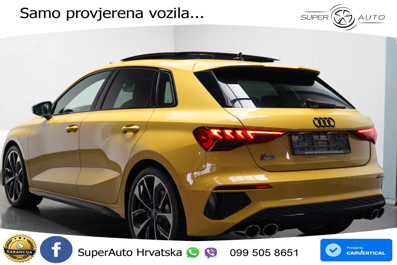 Audi S3 2.0 TFSI (310 KS) quattro S tronic MATRIX+GR SJED+KAM