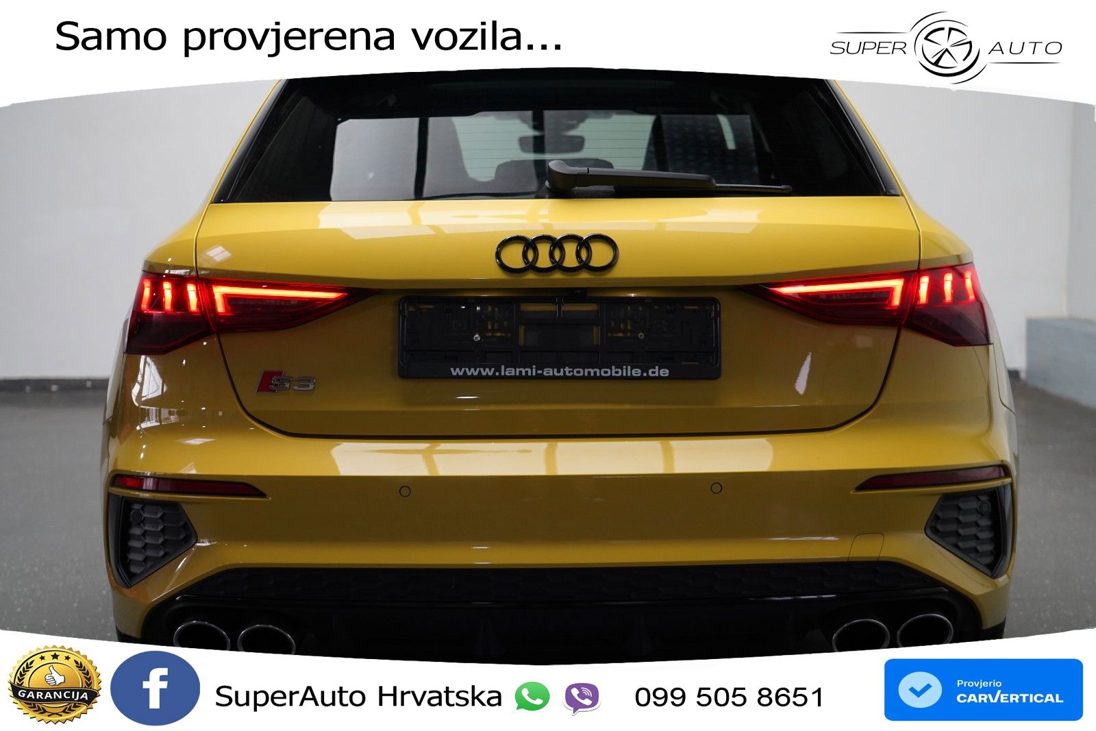 Audi S3 2.0 TFSI (310 KS) quattro S tronic MATRIX+GR SJED+KAM