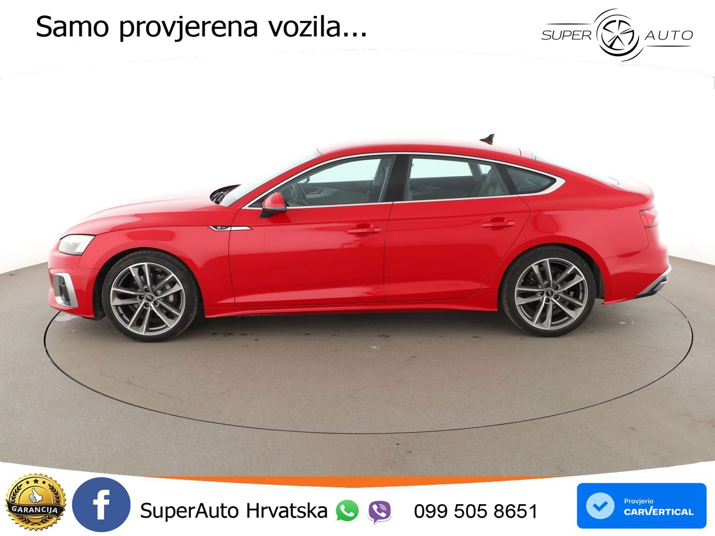 Audi A5 Sportback 40 TDI (204 KS) quattro S tronic S line LED+GR SJED+ACC
