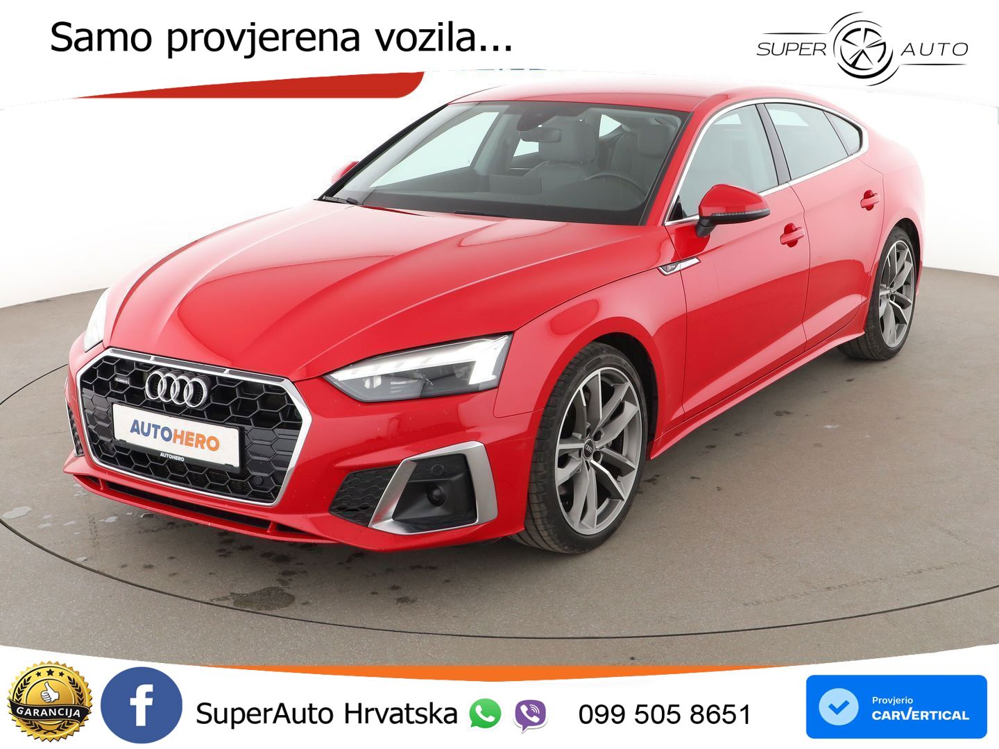 Audi A5 Sportback 40 TDI (204 KS) quattro S tronic S line LED+GR SJED+ACC