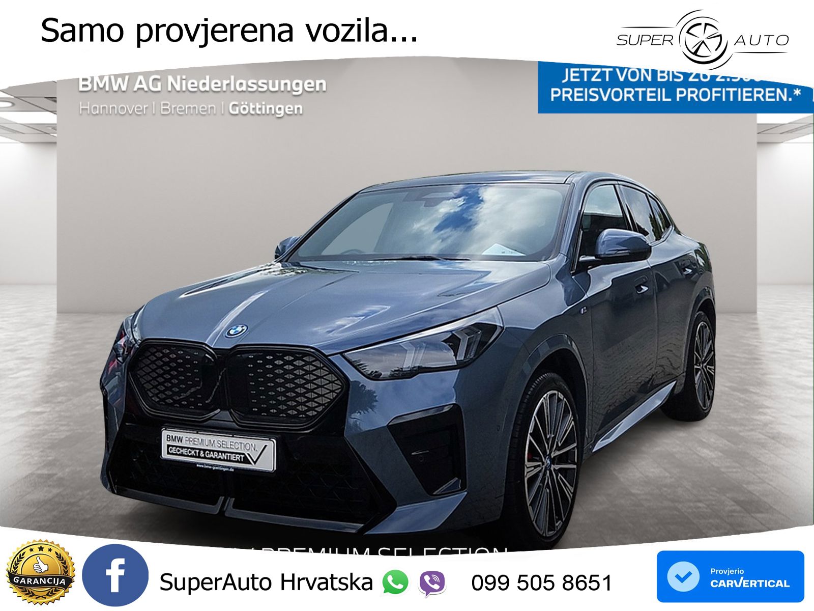 BMW iX2 66.5 kWh (313 KS) xDrive30