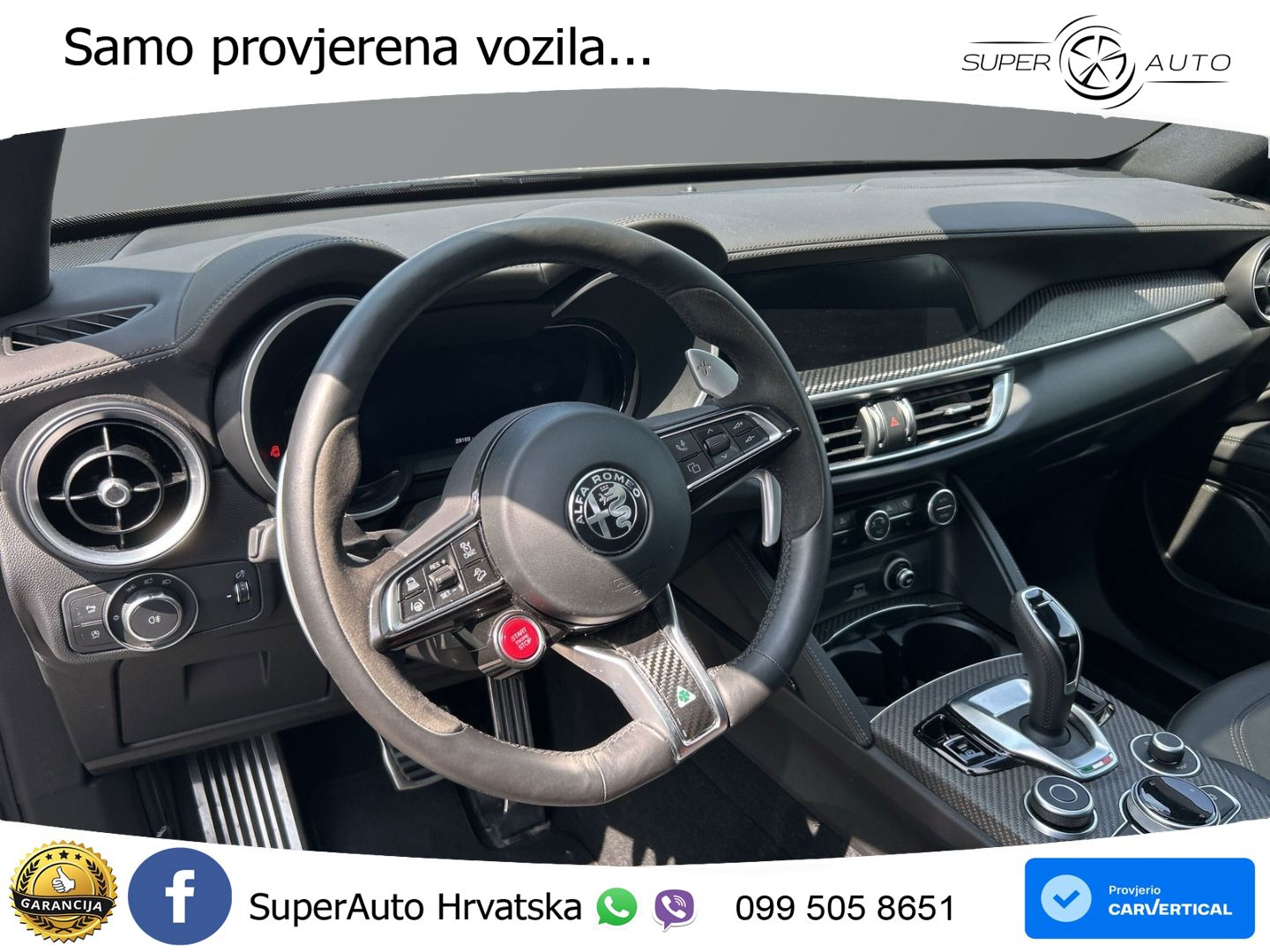 Alfa Romeo Stelvio Quadrifoglio 2.9 V6 Bi-Turbo (520 KS) Q4 Automatic LED+GR SJED+ACC