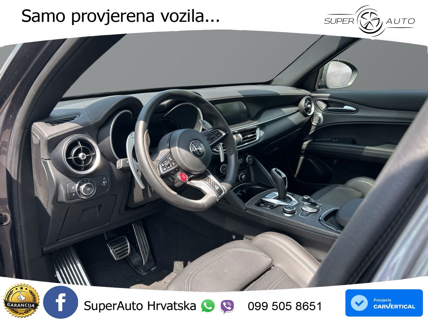 Alfa Romeo Stelvio Quadrifoglio 2.9 V6 Bi-Turbo (520 KS) Q4 Automatic LED+GR SJED+ACC