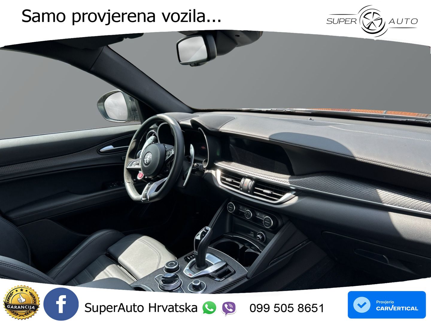 Alfa Romeo Stelvio Quadrifoglio 2.9 V6 Bi-Turbo (520 KS) Q4 Automatic LED+GR SJED+ACC