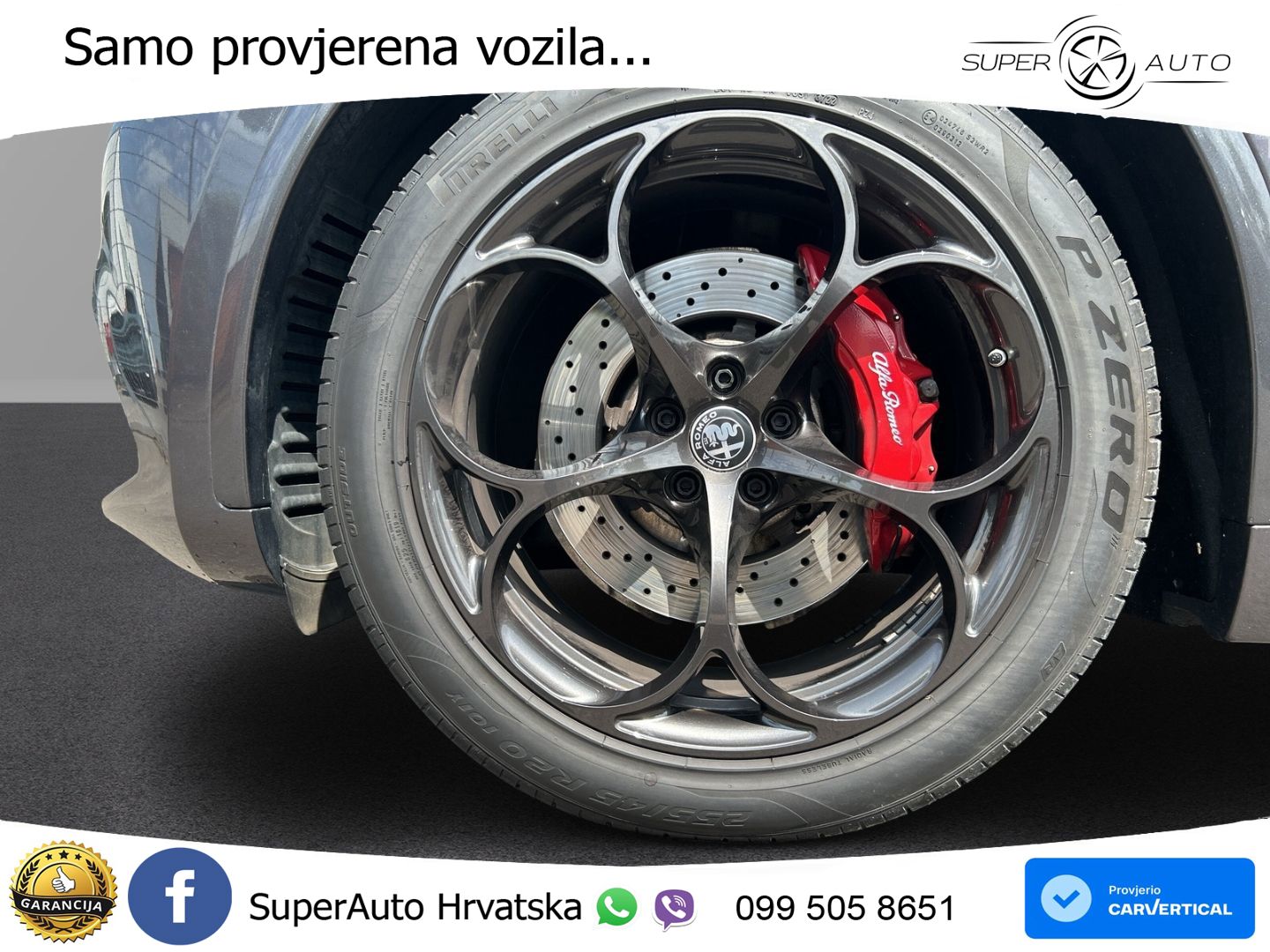 Alfa Romeo Stelvio Quadrifoglio 2.9 V6 Bi-Turbo (520 KS) Q4 Automatic LED+GR SJED+ACC