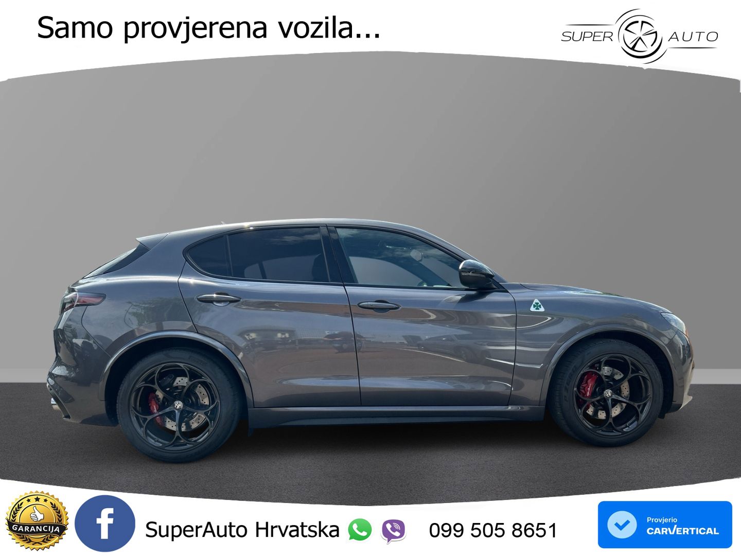Alfa Romeo Stelvio Quadrifoglio 2.9 V6 Bi-Turbo (520 KS) Q4 Automatic LED+GR SJED+ACC