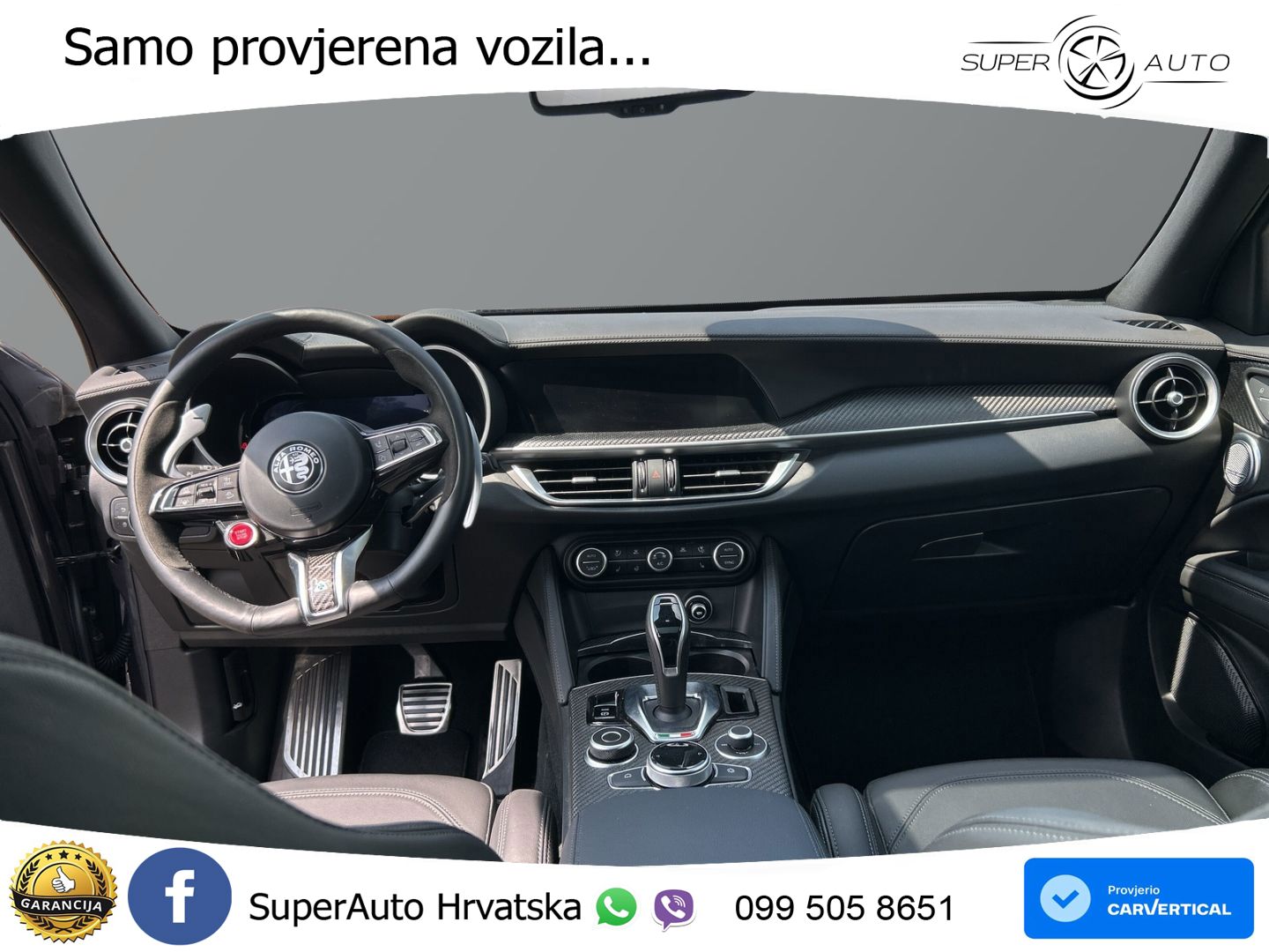 Alfa Romeo Stelvio Quadrifoglio 2.9 V6 Bi-Turbo (520 KS) Q4 Automatic LED+GR SJED+ACC