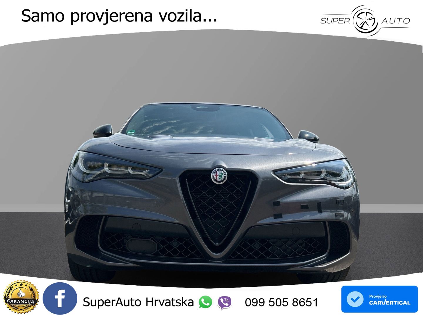 Alfa Romeo Stelvio Quadrifoglio 2.9 V6 Bi-Turbo (520 KS) Q4 Automatic LED+GR SJED+ACC