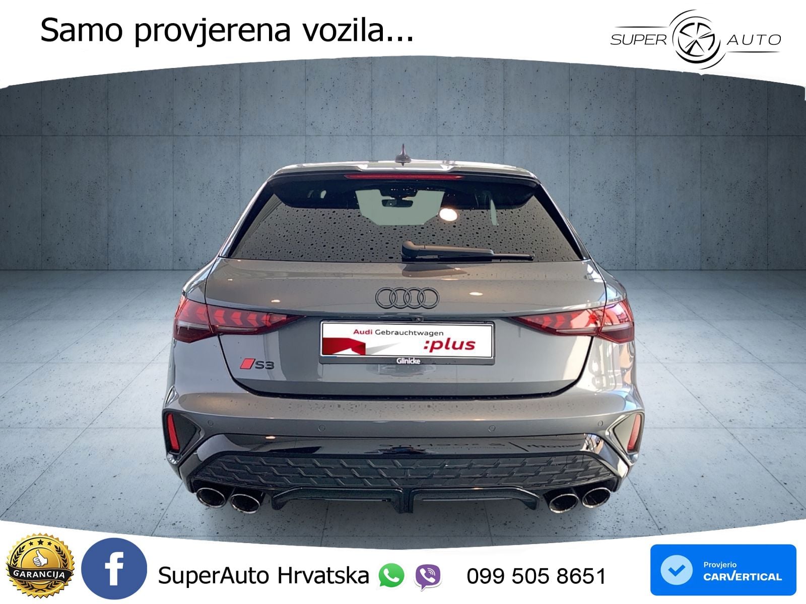 Audi S3 2.0 TFSI (333 KS) quattro S tronic MATRIX+GR SJED+KAM