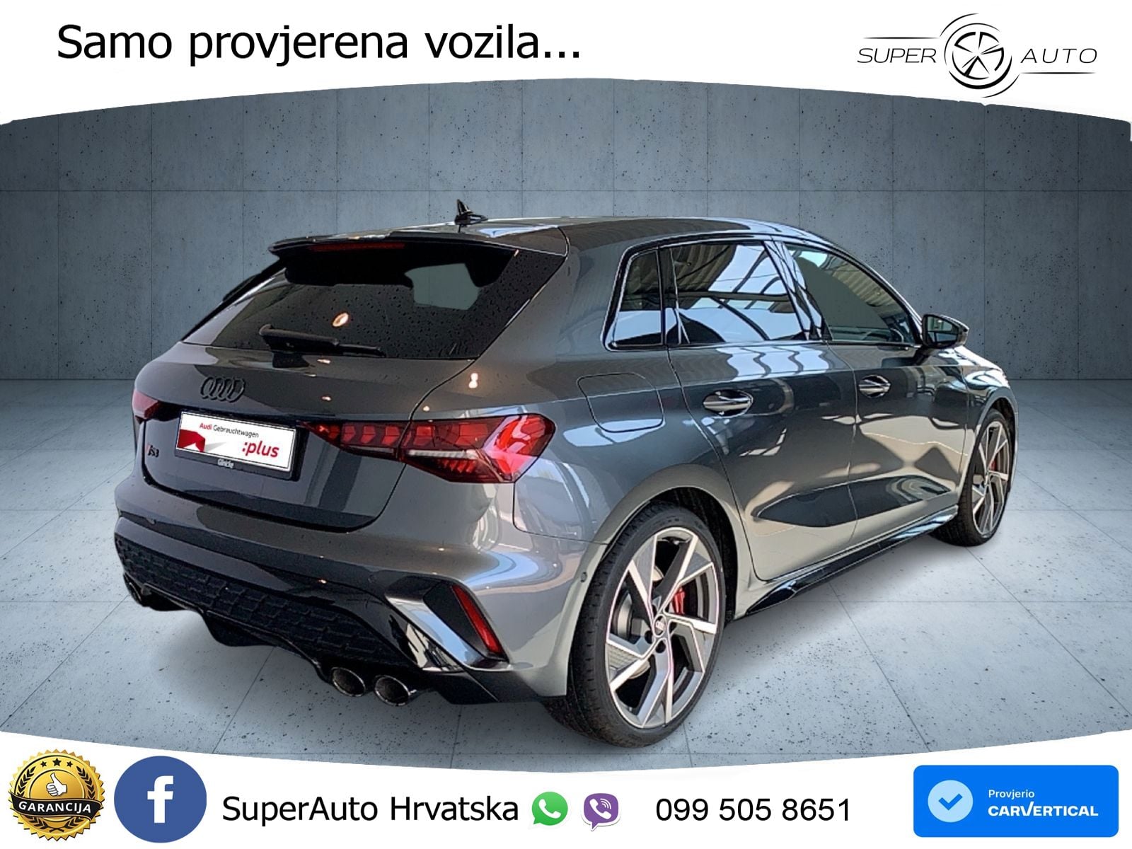 Audi S3 2.0 TFSI (333 KS) quattro S tronic MATRIX+GR SJED+KAM