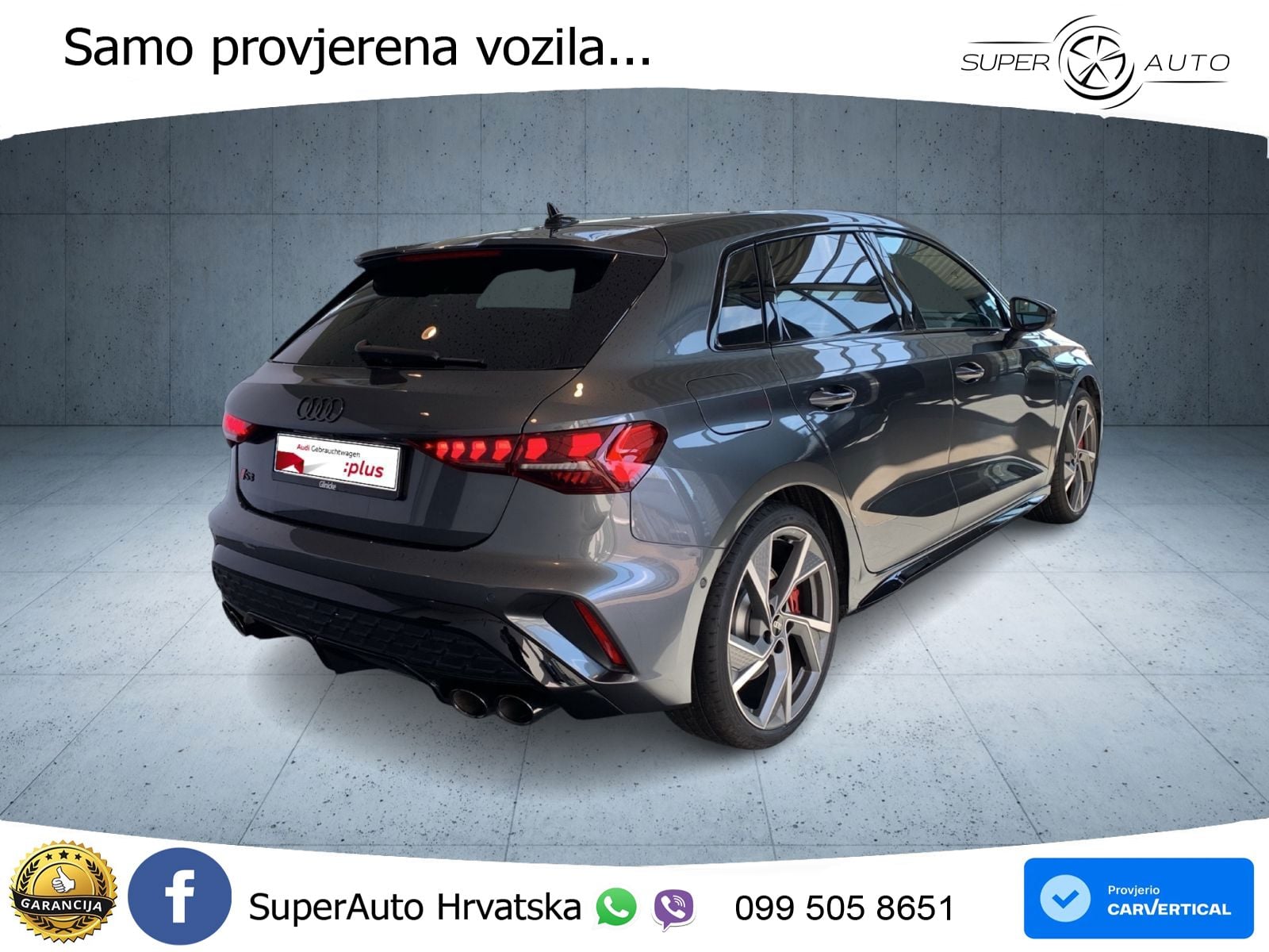 Audi S3 2.0 TFSI (333 KS) quattro S tronic MATRIX+GR SJED+KAM