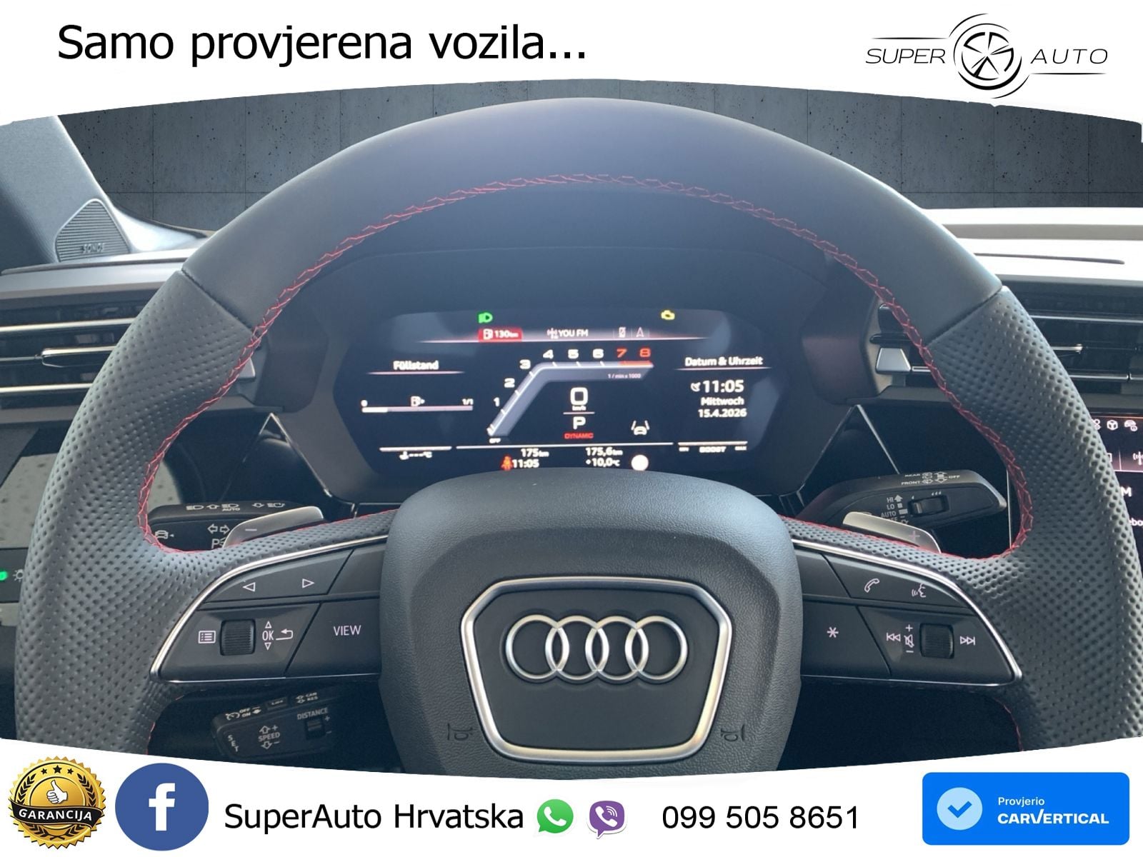 Audi S3 2.0 TFSI (333 KS) quattro S tronic MATRIX+GR SJED+KAM