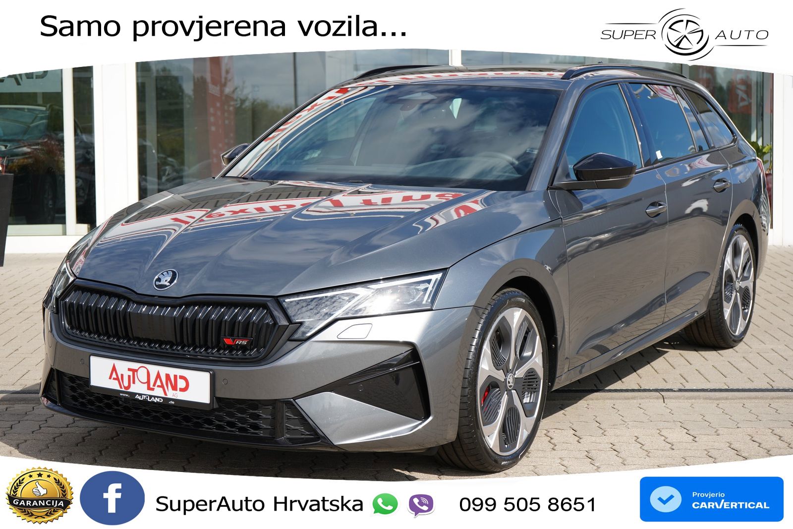 Škoda Octavia Combi RS 2.0 TSI (265 KS) DSG LED+GR SJED+ACC
