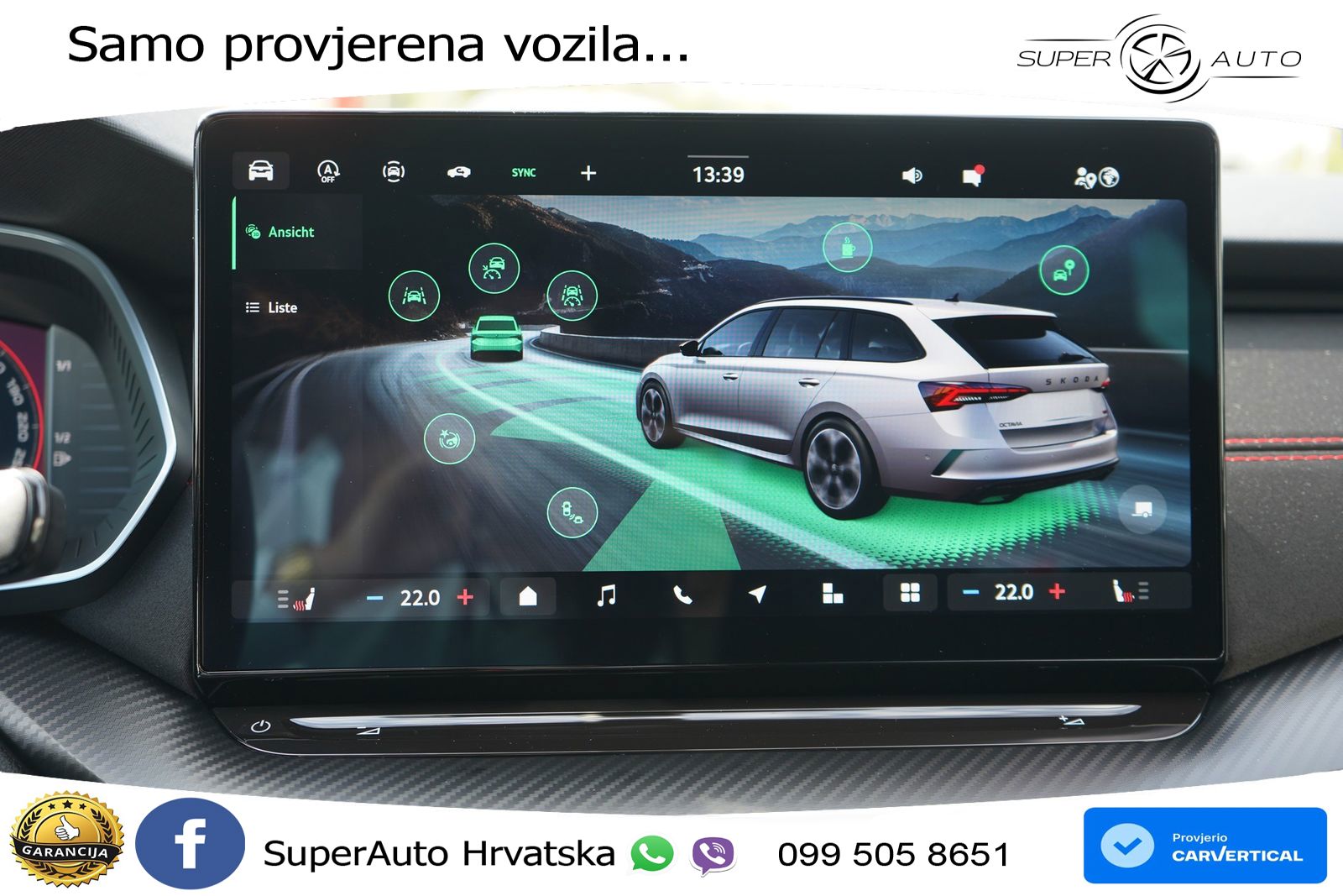 Škoda Octavia Combi RS 2.0 TSI (265 KS) DSG LED+GR SJED+ACC