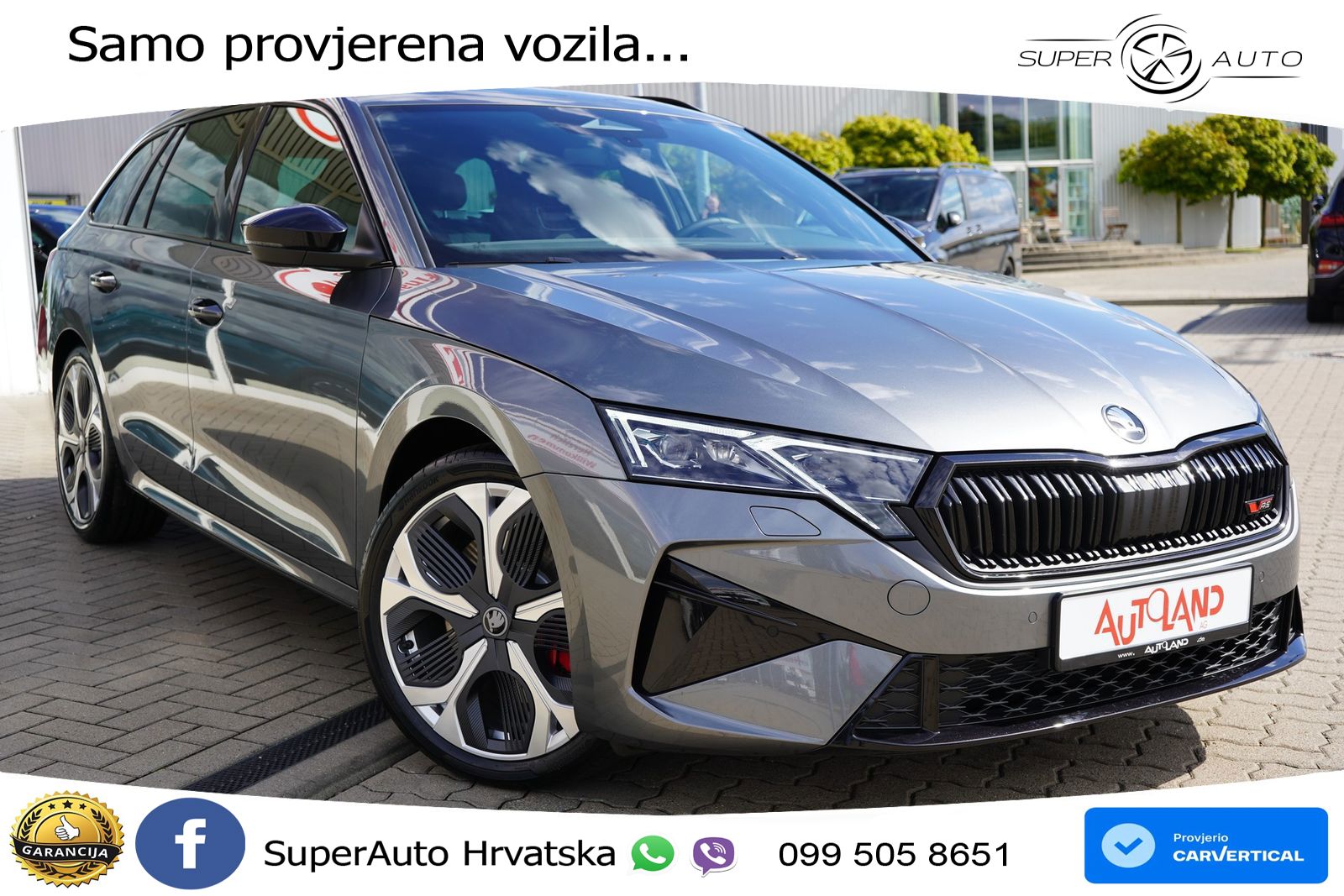 Škoda Octavia Combi RS 2.0 TSI (265 KS) DSG LED+GR SJED+ACC