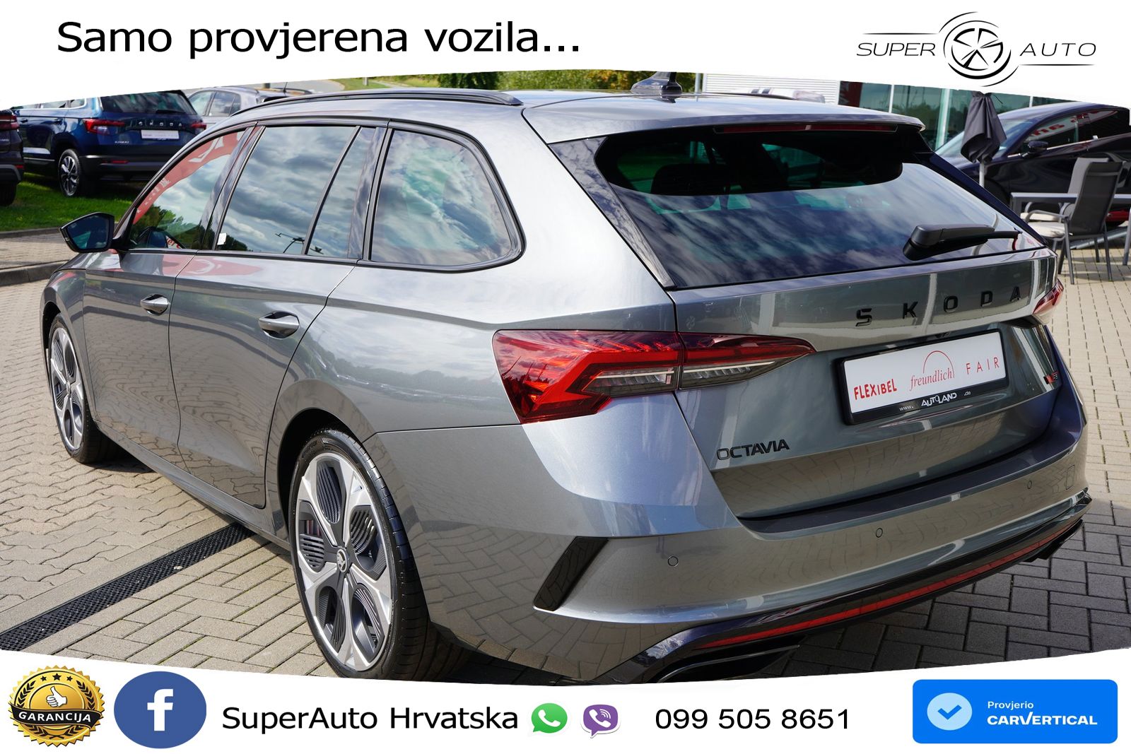 Škoda Octavia Combi RS 2.0 TSI (265 KS) DSG LED+GR SJED+ACC