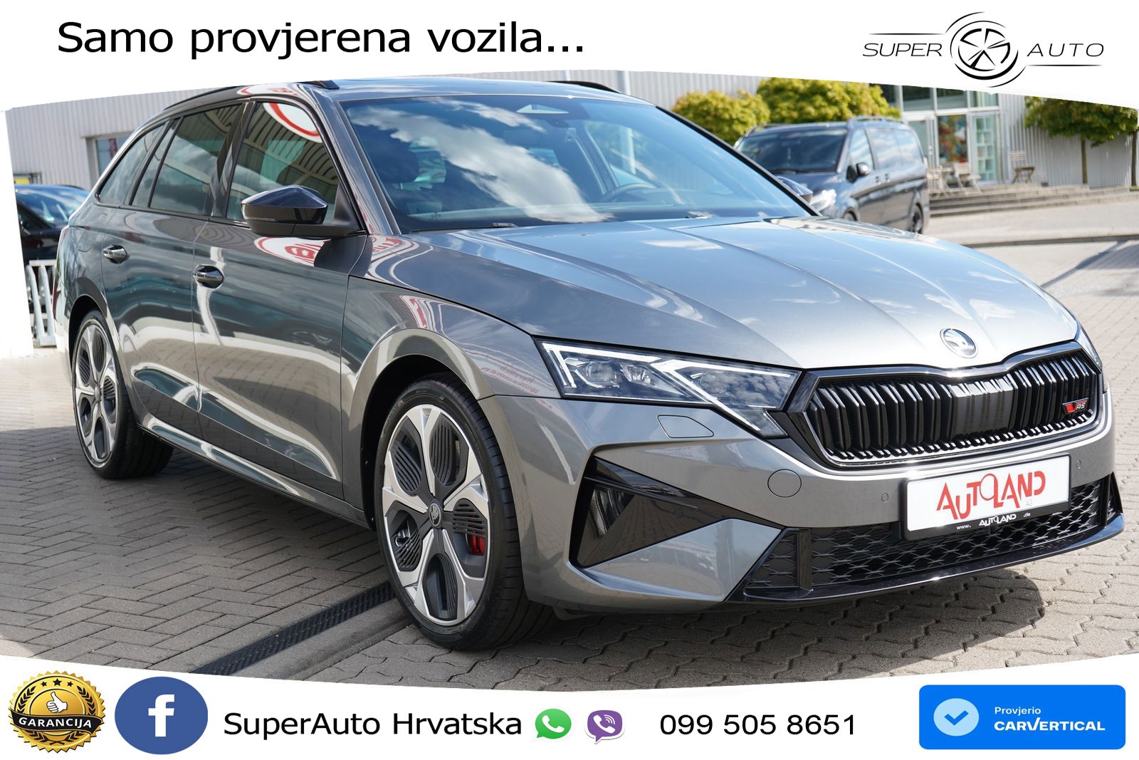 Škoda Octavia Combi RS 2.0 TSI (265 KS) DSG LED+GR SJED+ACC