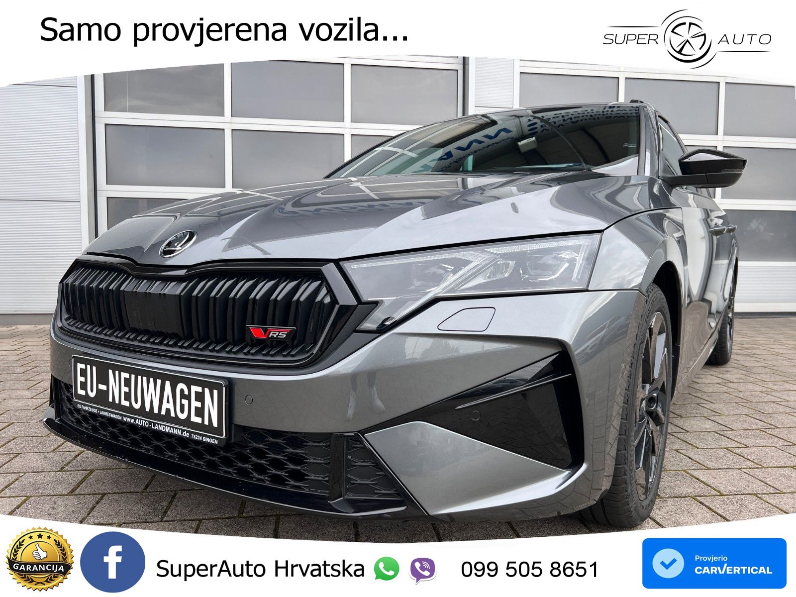 Škoda Octavia Combi RS 2.0 TSI (265 KS) DSG MATRIX+GR SJED+KAM