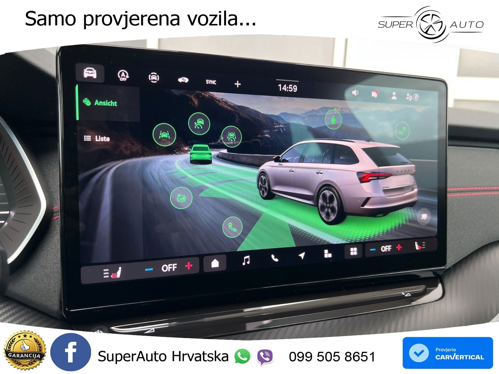 Škoda Octavia Combi RS 2.0 TSI (265 KS) DSG MATRIX+GR SJED+KAM
