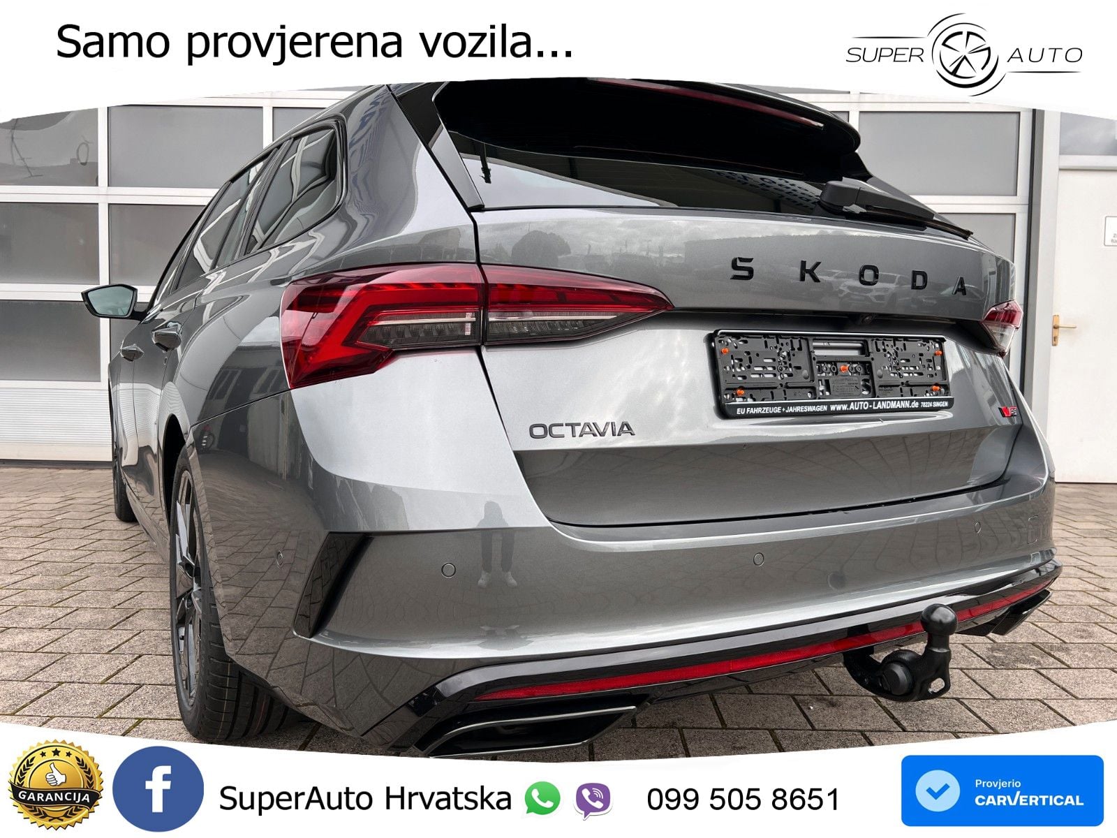 Škoda Octavia Combi RS 2.0 TSI (265 KS) DSG MATRIX+GR SJED+KAM