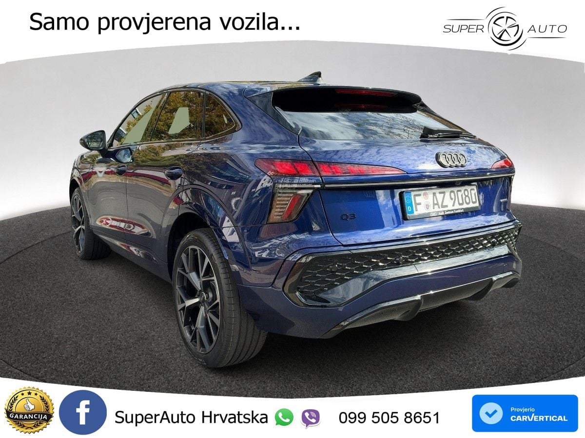 Audi Q3 Sportback 2.0 TFSI (204 KS) quattro S tronic S line LED+GR SJED+ACC