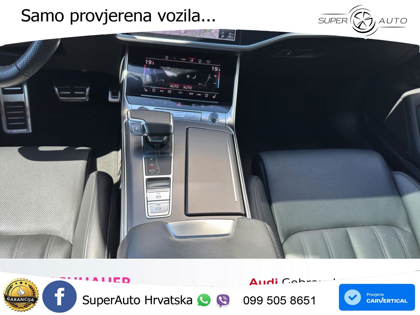 Audi RS7 4.0 TFSI V8 (600 KS) quattro tiptronic ZRAČNI+ACC+GR SJED+KAM+PANO