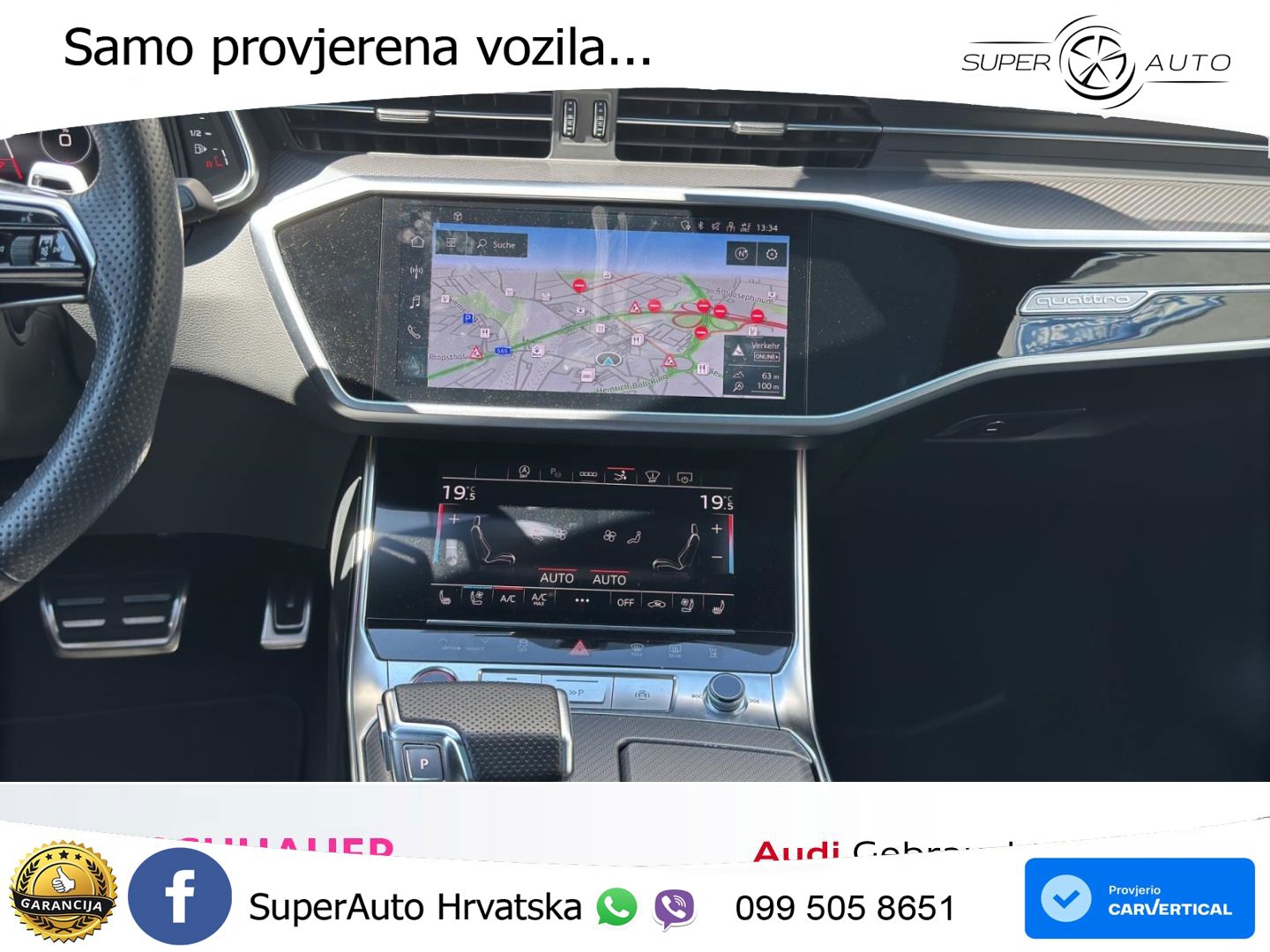 Audi RS7 4.0 TFSI V8 (600 KS) quattro tiptronic ZRAČNI+ACC+GR SJED+KAM+PANO