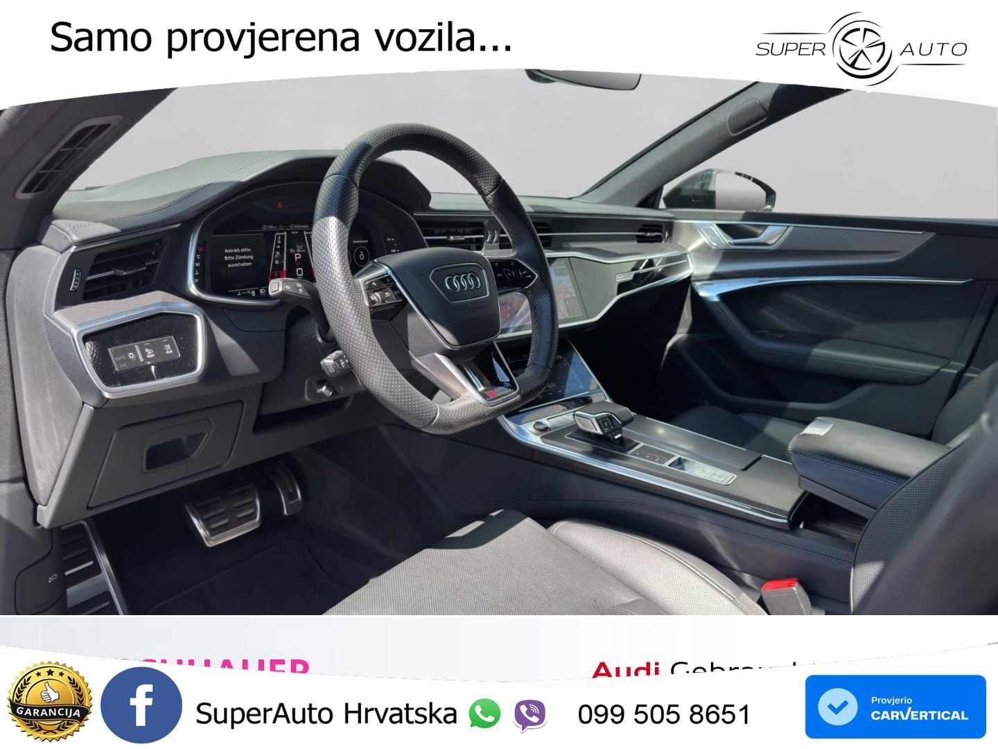 Audi RS7 4.0 TFSI V8 (600 KS) quattro tiptronic ZRAČNI+ACC+GR SJED+KAM+PANO