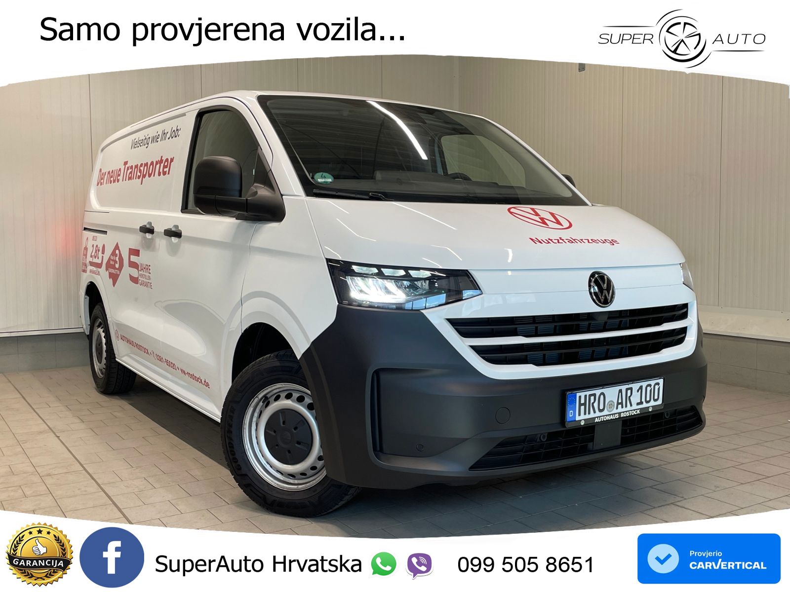 Volkswagen T7 Transporter Kasten 2.0 TDI AHK TEMPOMAT LED 110 KS