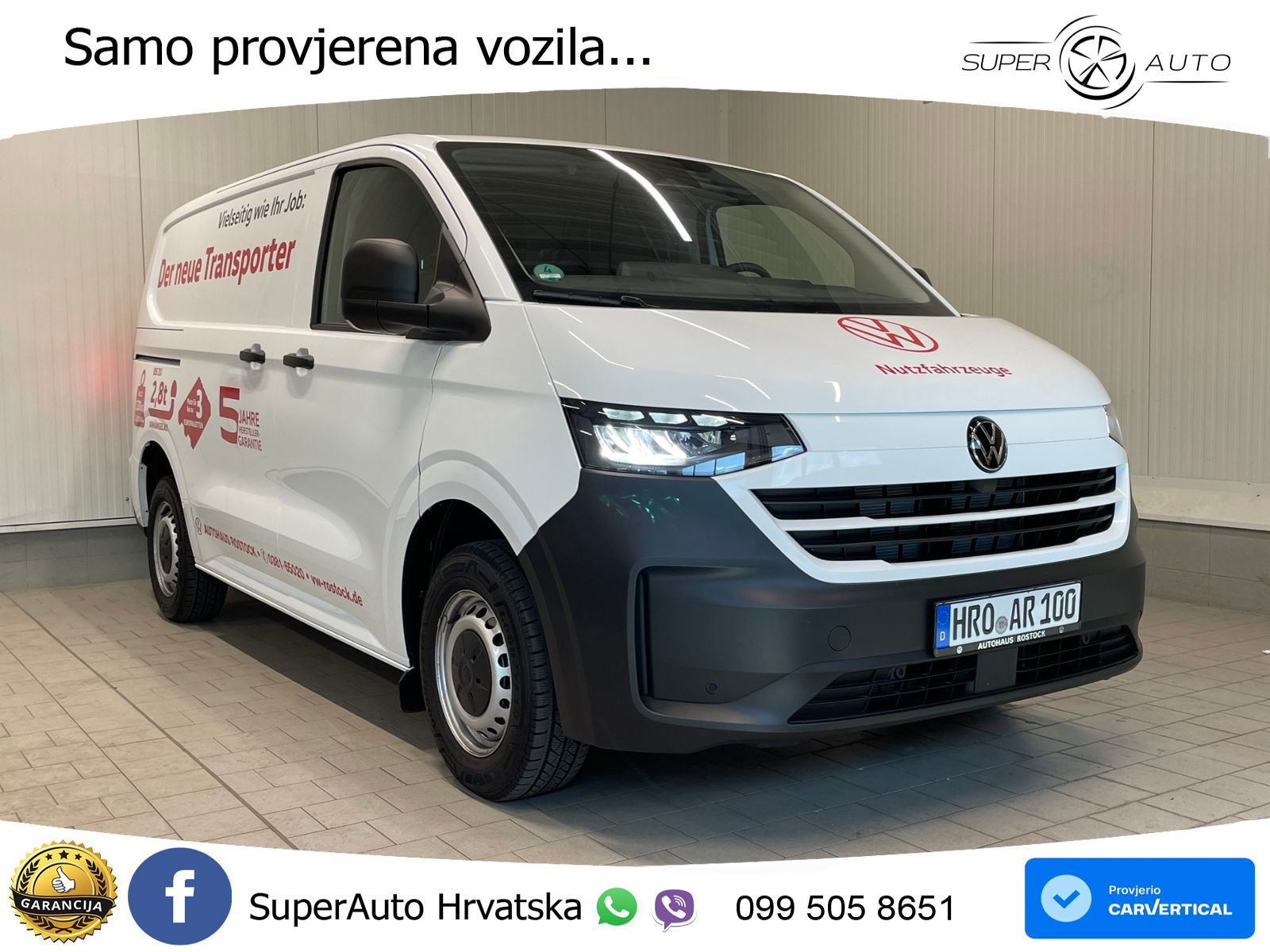 Volkswagen T7 Transporter Kasten 2.0 TDI AHK TEMPOMAT LED 110 KS