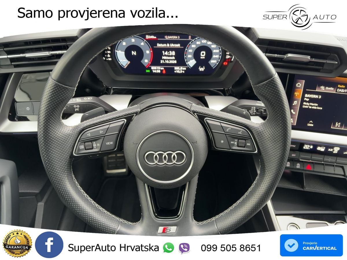 Audi A3 30 TDI (116 KS) S tronic LED+GR SJED+ACC